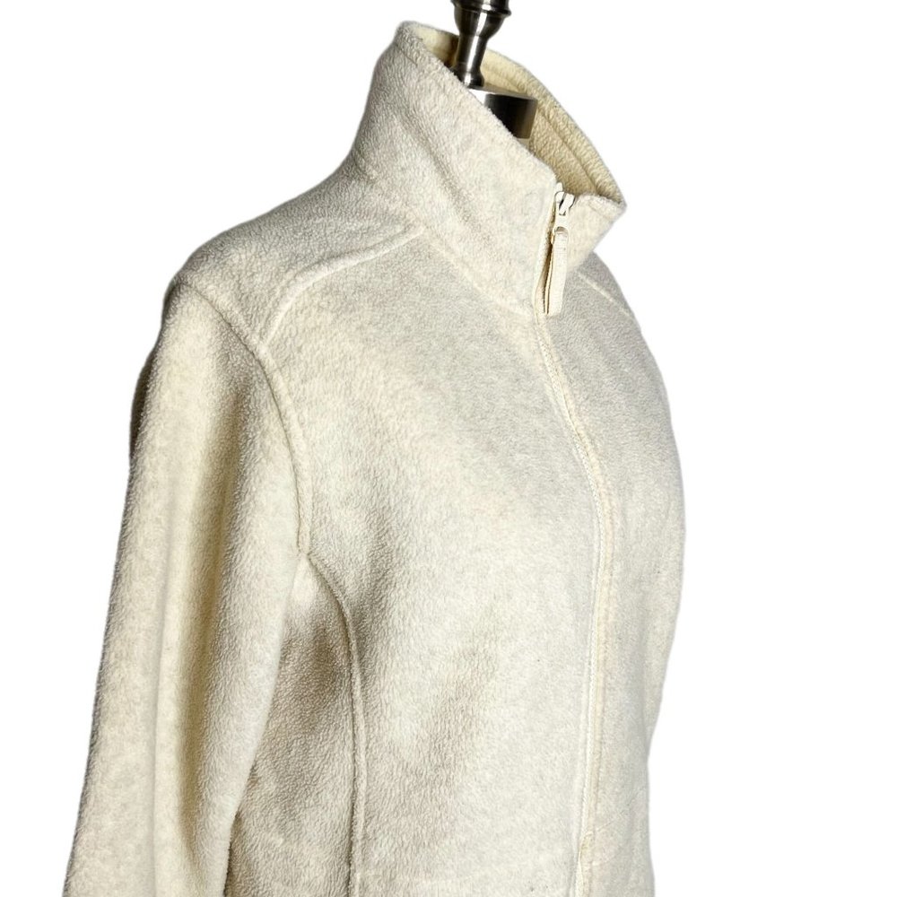 Faded Glory Outdoors | Womens Size M Cream Fleece Full Zip Jacket